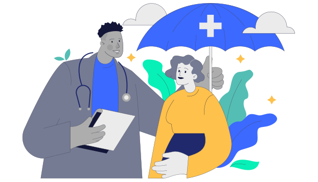 示意插畫：治療師資料快速建檔與報備時段自動匯入